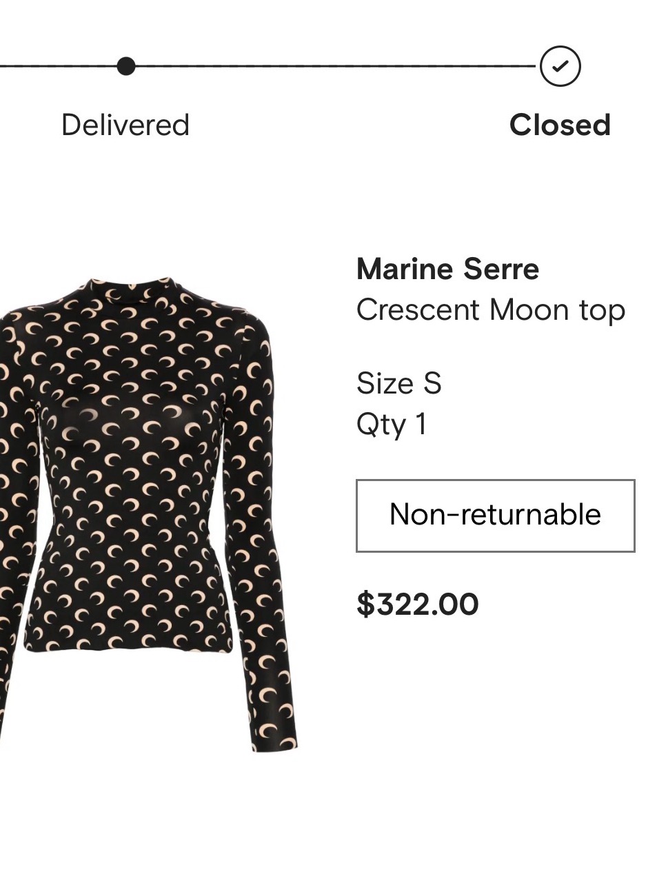 Marine Serre Black Crescent Moon Long Sleeve Tee And Leggings